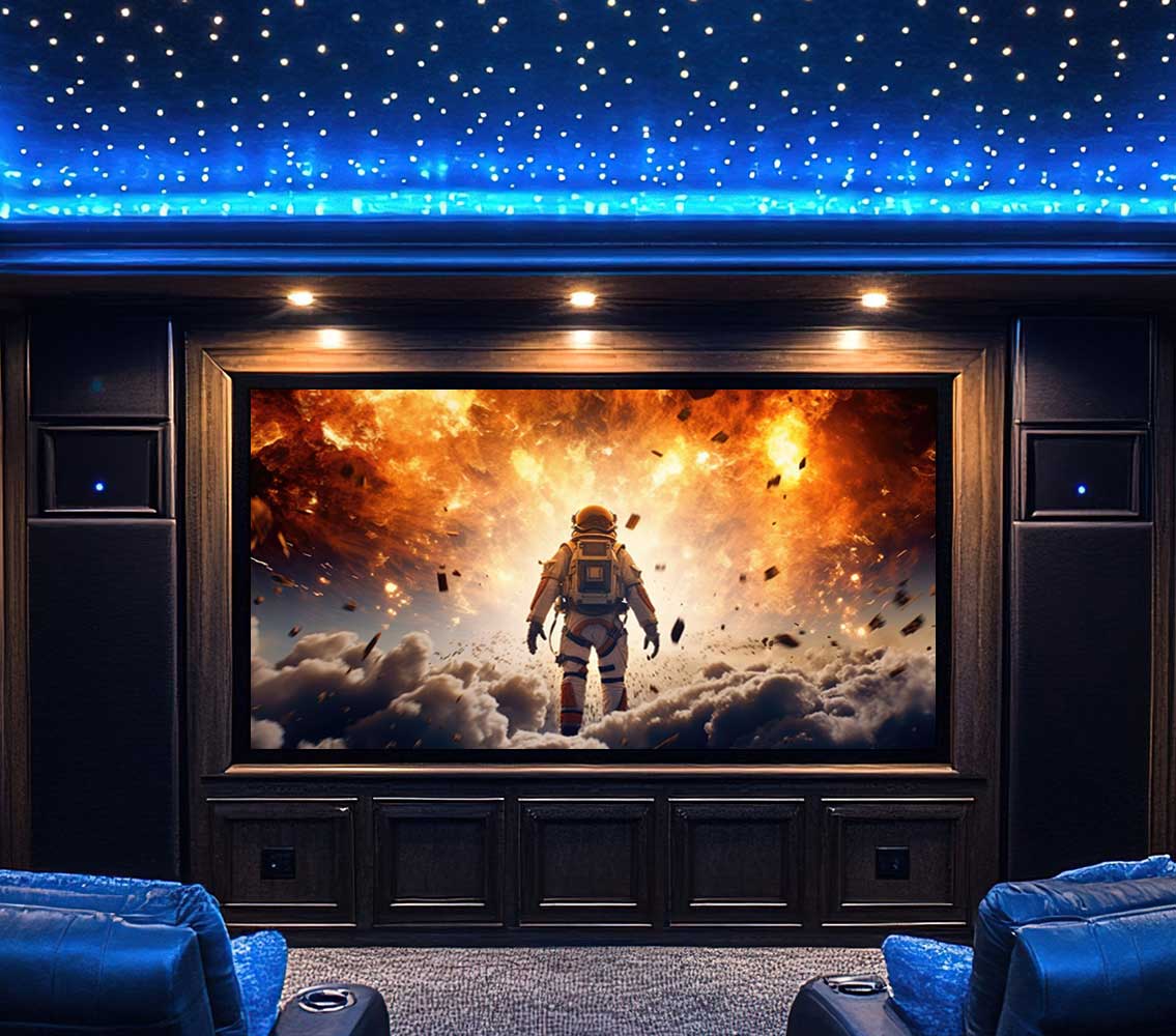 Florida home theater star ceilings