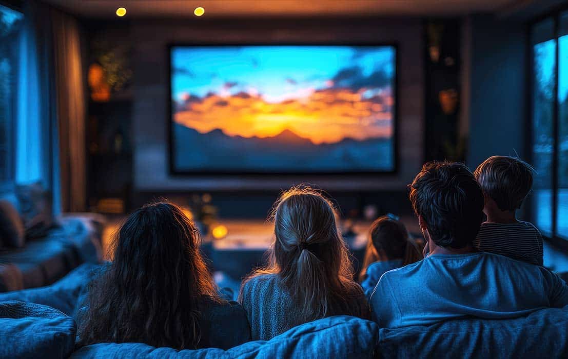 media room installation Palm Beach FL by Definitive Electronics