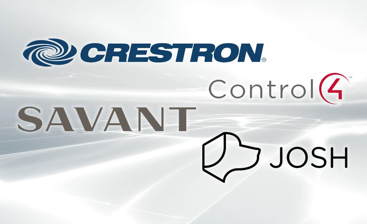 compare Crestron vs Control4 vs Savant vs Josh ai