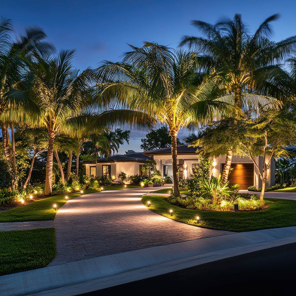 Driveway and outdoor lighting Jupiter Florida