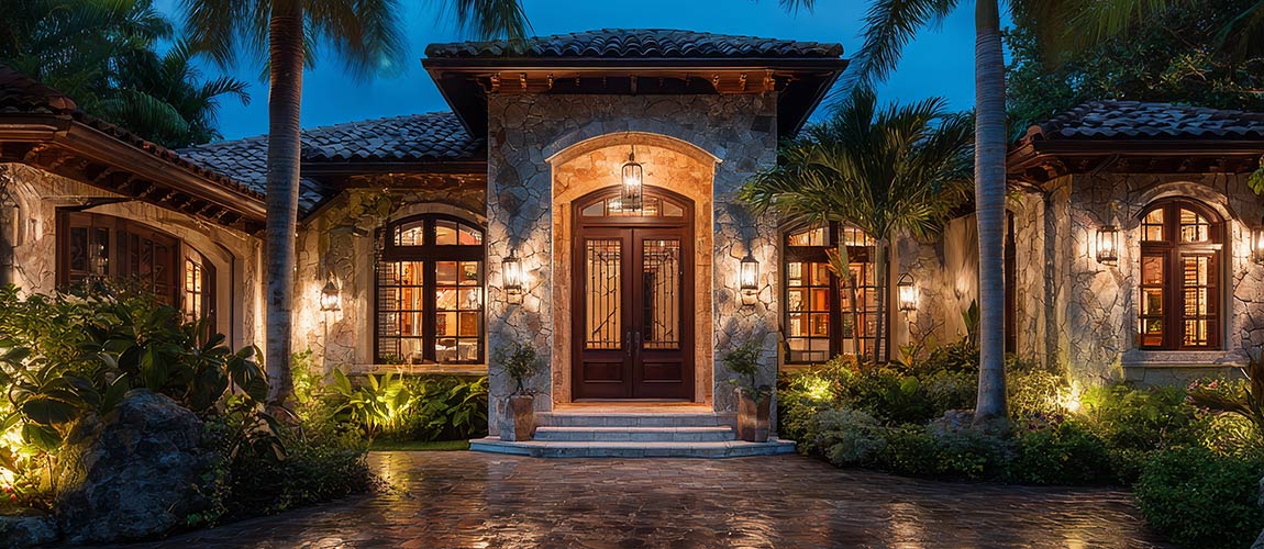 Outdoor Landscape Lighting and Audio Installation Florida