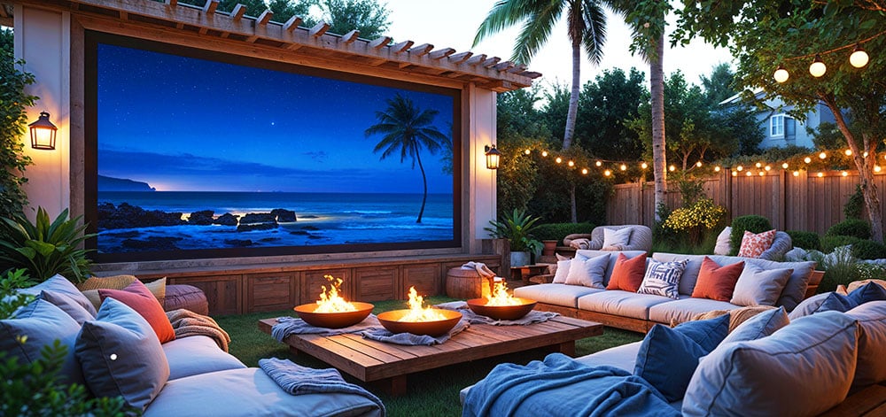 outdoor video walls in Florida - the ultimate in backyard entertaining