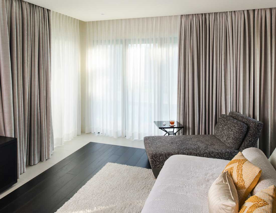 Lutron automated drapes