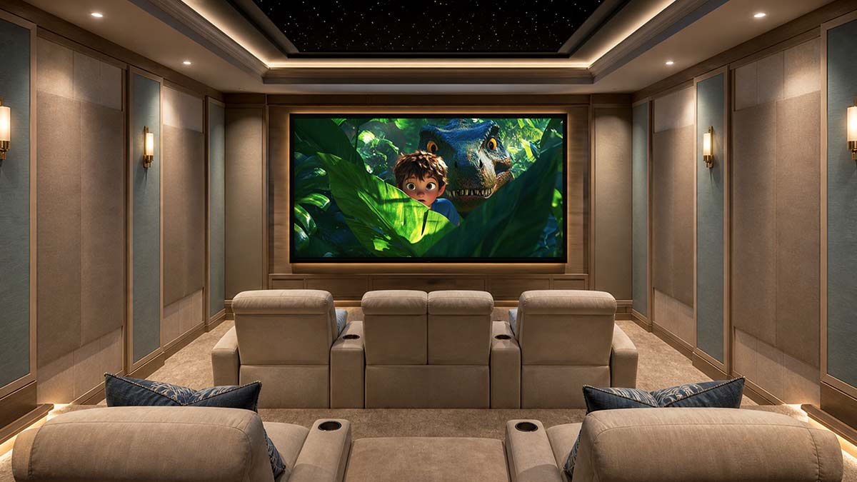 completed home theater