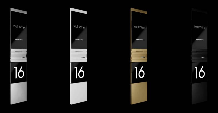 Basalte Door Phone: Adelante Premium Finishes