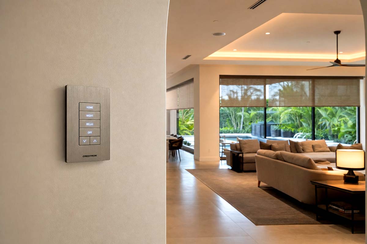 Crestron sophisticated wall controls