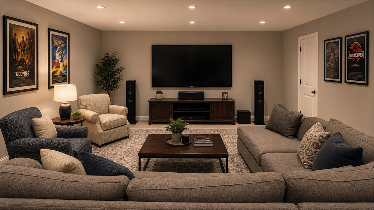 DIY Home Theater room - BEFORE