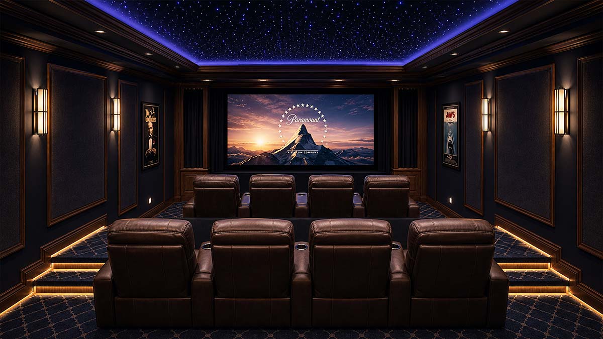 Professional home theater design concept - AFTER