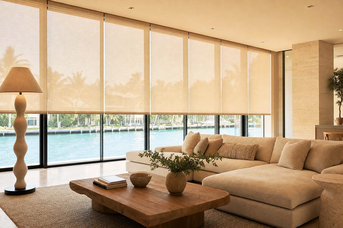 Control4 for automated shades and blinds in Miami