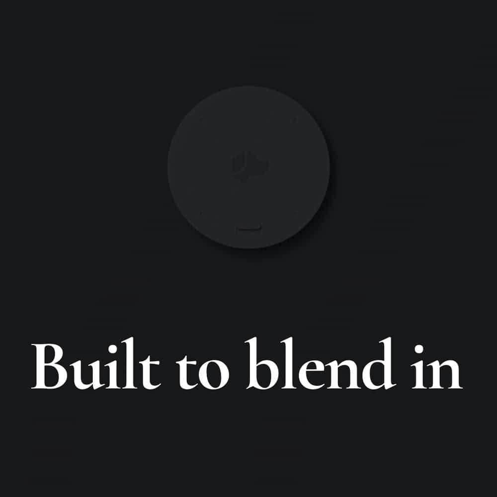 Josh Nano Black - Flush-Mounted Architectural Microphone