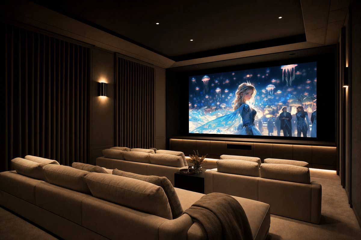 Movie Night Scene Movie Night Scene
