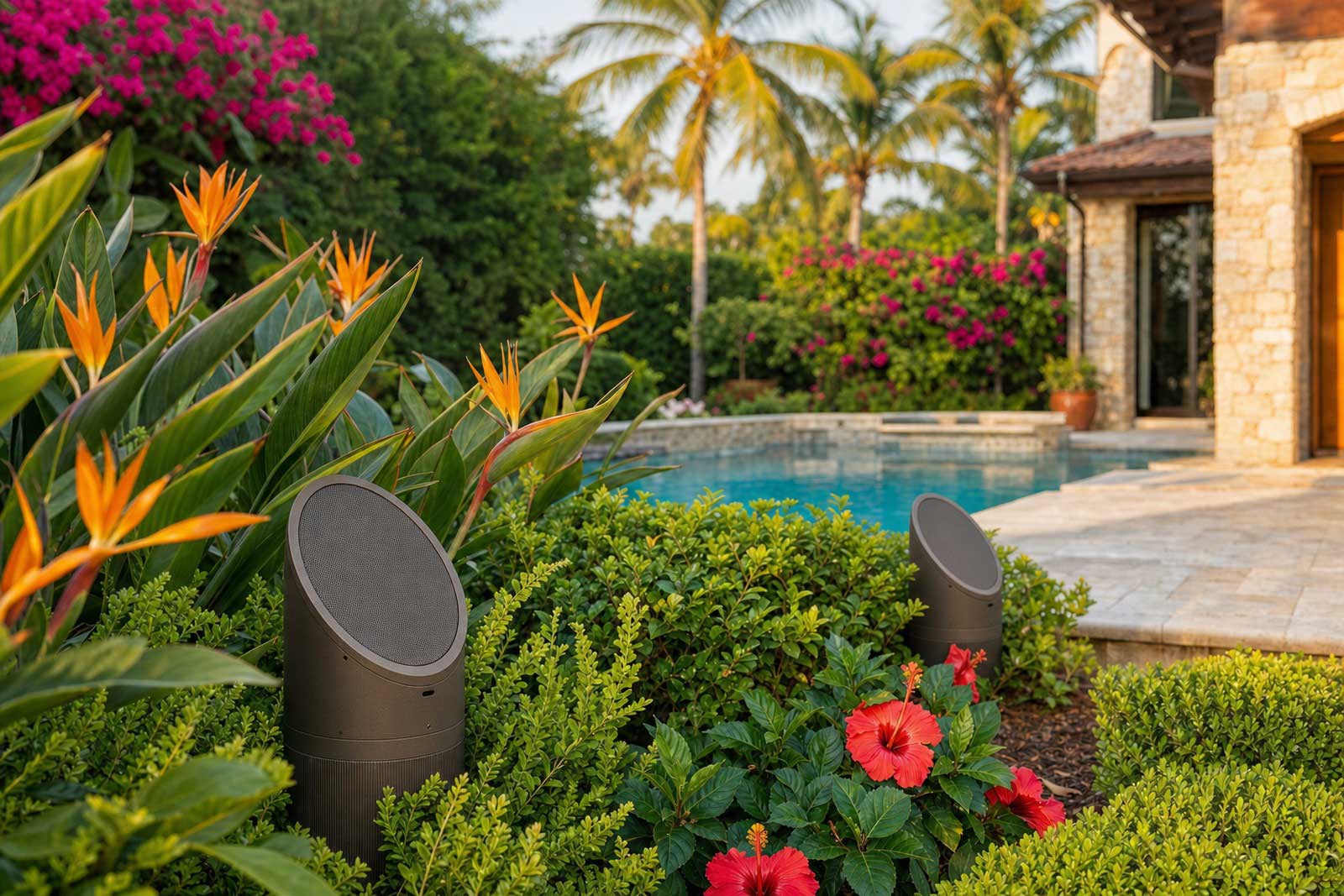 Outdoor home audio and speaker installation Orlando Florida Outdoor home audio and speaker installation Orlando Florida