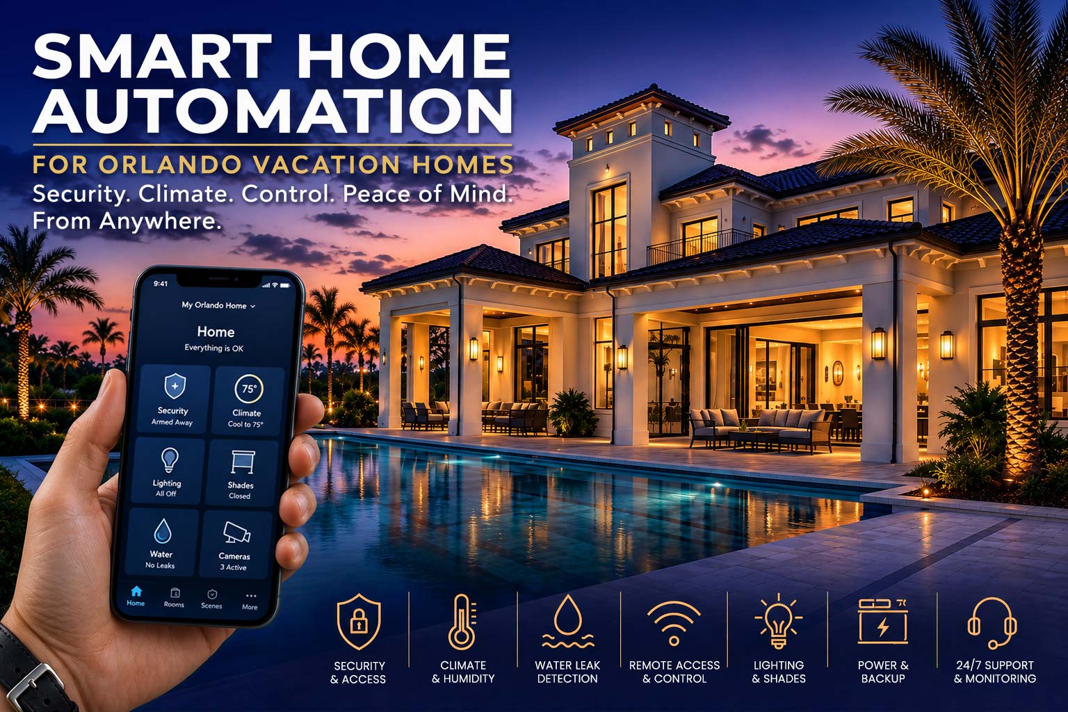 Smart Home Automation for Orlando Vacation Homes
