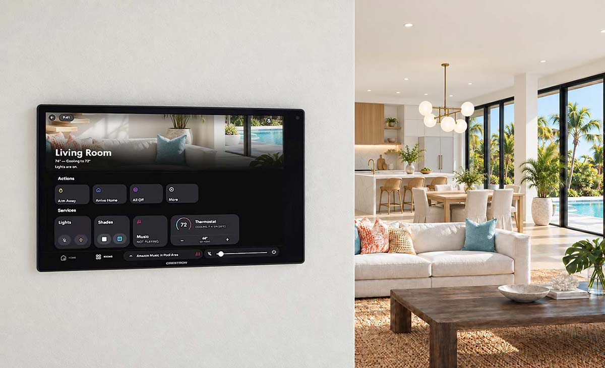 New Crestron-80 Series Wall Touch Screen Florida Homes