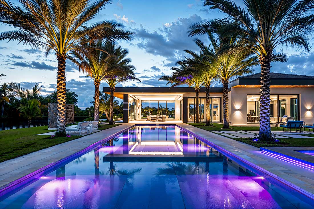 Luxury Landscape Lighting in Southeast Florida